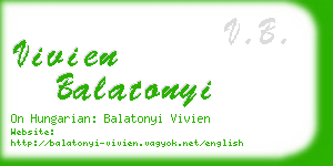 vivien balatonyi business card